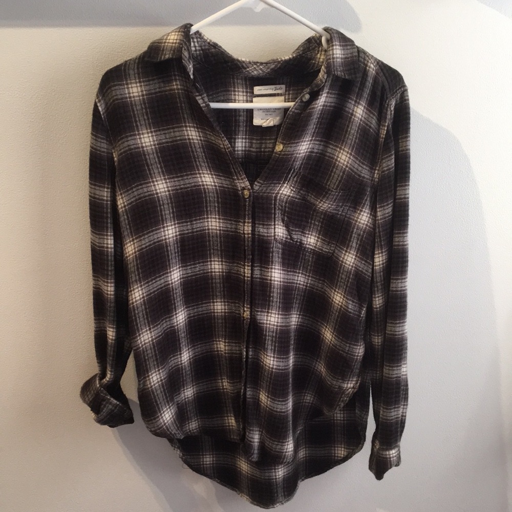 American Eagle soft boyfriend flannel